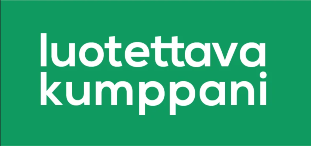 Luotettava-kumppani -logo.